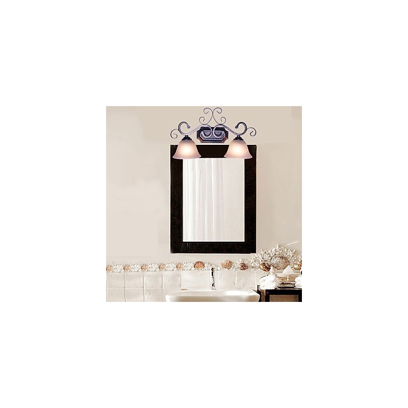 Applique da parete mini rustica tradizionale/classica 2x E27