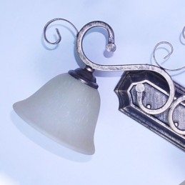 Applique da parete mini rustica tradizionale/classica 2x E27