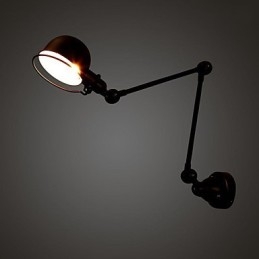 Applique da parete mini in metallo, luce direzionata, 1 lampadina E26/E27