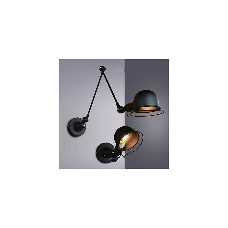 Applique da parete mini in metallo, luce direzionata, 1 lampadina E26/E27