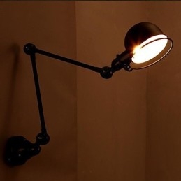 Applique da parete mini in metallo, luce direzionata, 1 lampadina E26/E27