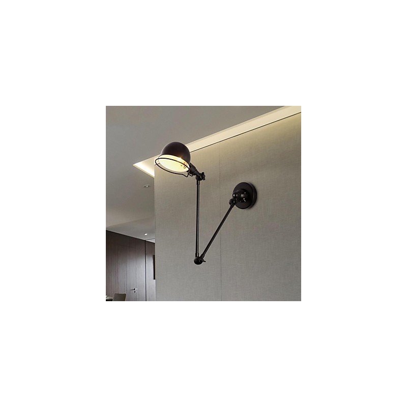 Applique da parete mini in metallo, luce direzionata, 1 lampadina E26/E27