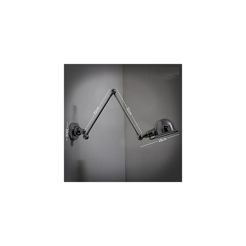Applique da parete mini in metallo, luce direzionata, 1 lampadina E26/E27