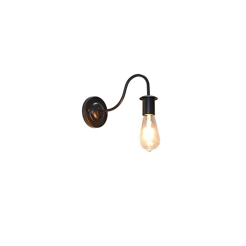 Applique da parete rustica tradizionale/classica dipinta con downlight
