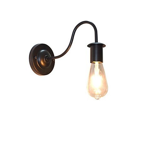 Applique da parete rustica tradizionale/classica dipinta con downlight