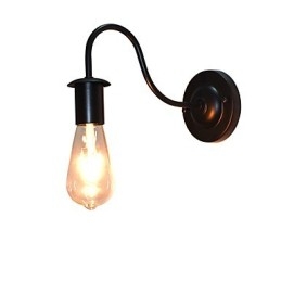 Applique da parete rustica tradizionale/classica dipinta con downlight