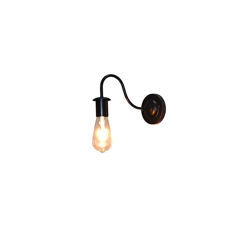 Applique da parete rustica tradizionale/classica dipinta con downlight