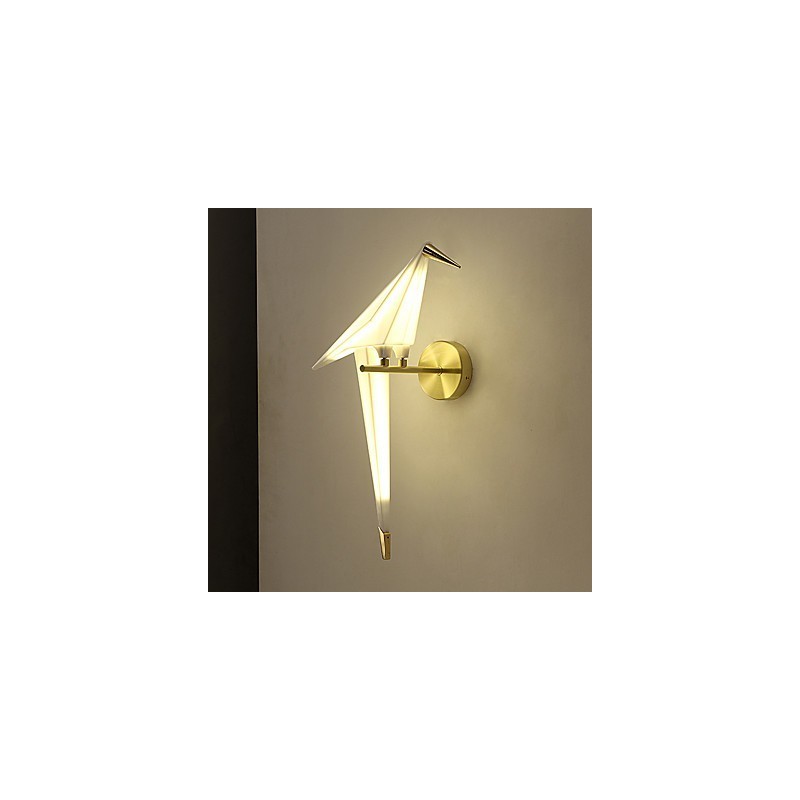 Applique da parete mini con luce ambientale elettroplaccata LED integrato 6 W