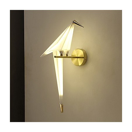 Applique da parete mini con luce ambientale elettroplaccata LED integrato 6 W