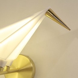 Applique da parete mini con luce ambientale elettroplaccata LED integrato 6 W