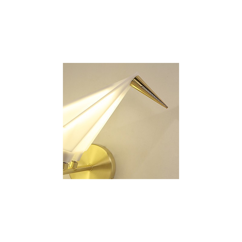 Applique da parete mini con luce ambientale elettroplaccata LED integrato 6 W