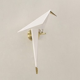Applique da parete mini con luce ambientale elettroplaccata LED integrato 6 W