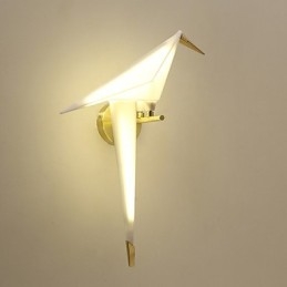 Applique da parete mini con luce ambientale elettroplaccata LED integrato 6 W