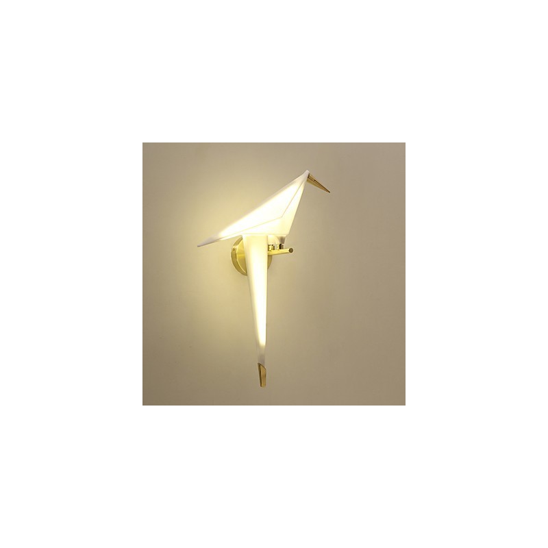 Applique da parete mini con luce ambientale elettroplaccata LED integrato 6 W