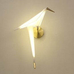 Applique da parete mini con luce ambientale elettroplaccata LED integrato 6 W