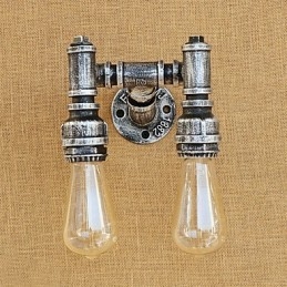 Applique da parete country retrò con braccio oscillante e luce ambientale