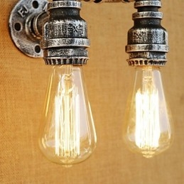 Applique da parete country retrò con braccio oscillante e luce ambientale