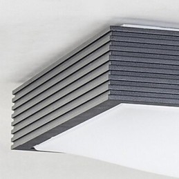 Plafoniera a filo moderna contemporanea in metallo nera con diffusore bianco 43 cm LED integrato