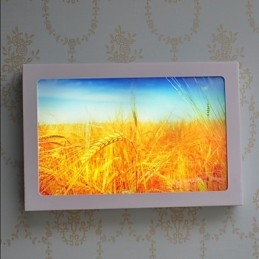 Applique da parete LED moderna contemporanea dipinta luce ambientale 12 W 30x5x20 cm