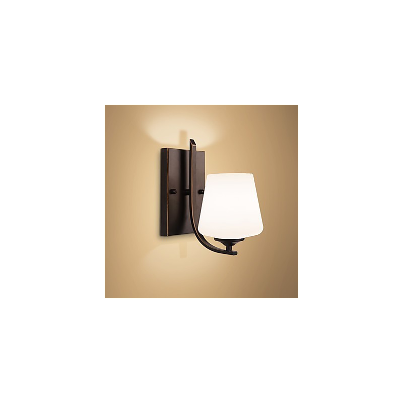 Applique da parete mini rustica, moderna e country con luce verso l’alto