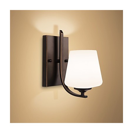 Applique da parete mini rustica, moderna e country con luce verso l’alto