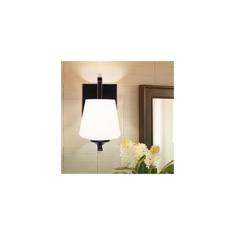 Applique da parete mini rustica, moderna e country con luce verso l’alto