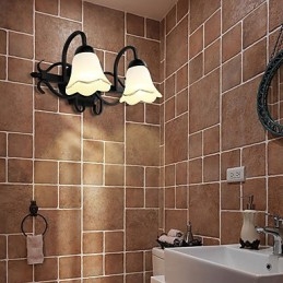 Applique da parete mini dipinta in stile moderno, contemporaneo, rustico e country