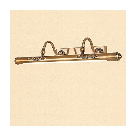 Applique da bagno LED integrata ottone antico 60 cm