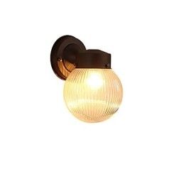 Applique da parete mini moderna in ossido nero, luce ambientale, E26/E27