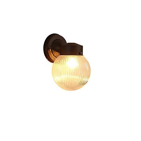 Applique da parete mini moderna in ossido nero, luce ambientale, E26/E27