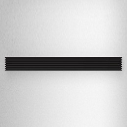 Plafoniera a filo moderna contemporanea in metallo nera con diffusore bianco 43 cm LED integrato