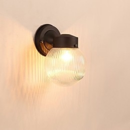 Applique da parete mini moderna in ossido nero, luce ambientale, E26/E27