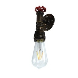 Applique da parete classica in ottone antico E27 8,5 x 7,5 x 27 cm