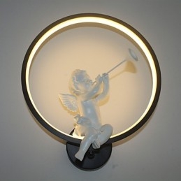 Applique da parete moderna nordica in alluminio, LED integrato, 30 x 35 cm
