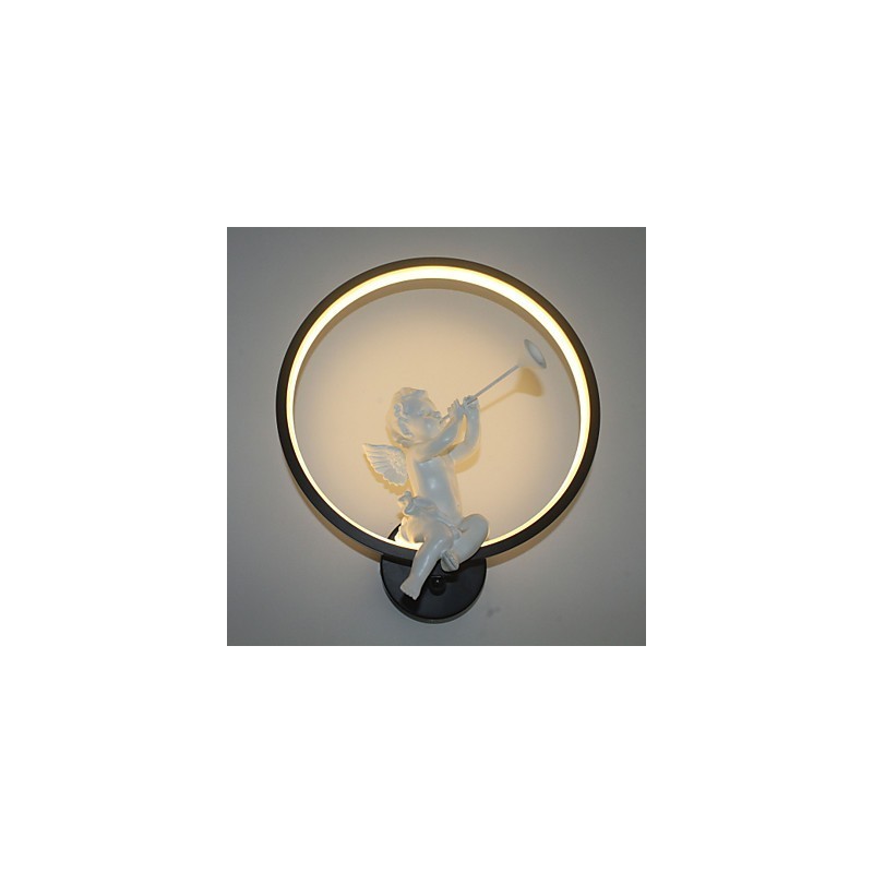 Applique da parete moderna nordica in alluminio, LED integrato, 30 x 35 cm