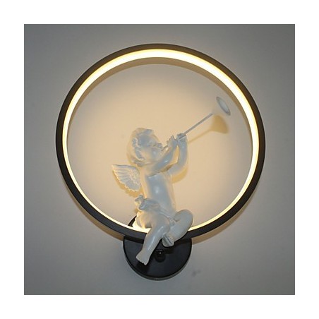 Applique da parete moderna nordica in alluminio, LED integrato, 30 x 35 cm