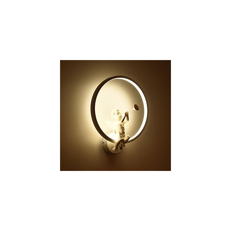 Applique da parete moderna nordica in alluminio, LED integrato, 30 x 35 cm