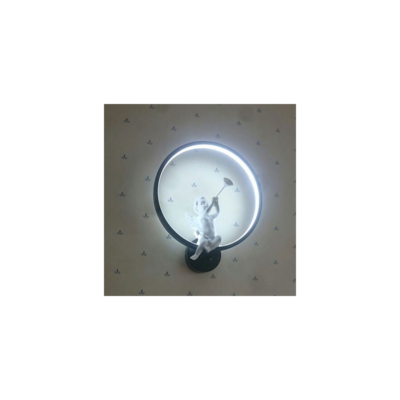 Applique da parete moderna nordica in alluminio, LED integrato, 30 x 35 cm