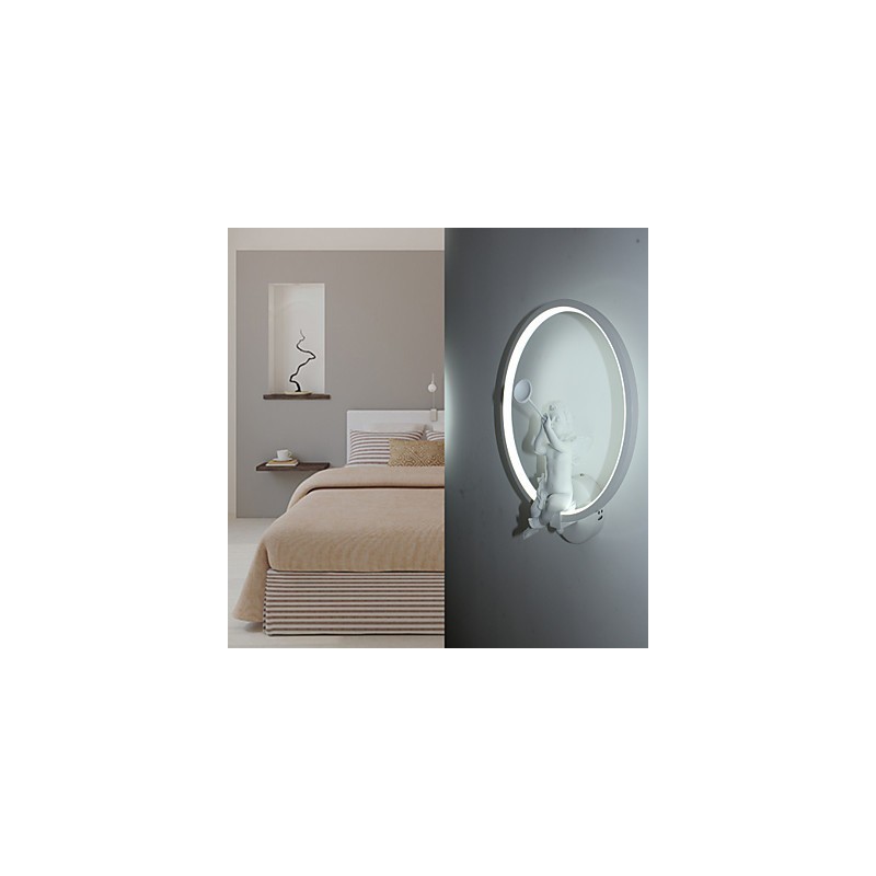 Applique da parete moderna nordica in alluminio, LED integrato, 30 x 35 cm