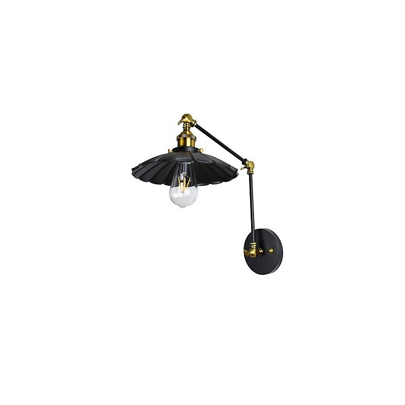 Applique da parete LED rustica classica dipinta, faretto da incasso, E27 4 W, 51 × 24,6 × 23 cm