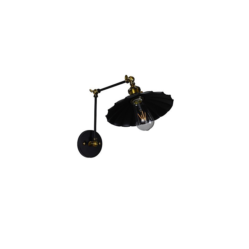 Applique da parete LED rustica classica dipinta, faretto da incasso, E27 4 W, 51 × 24,6 × 23 cm