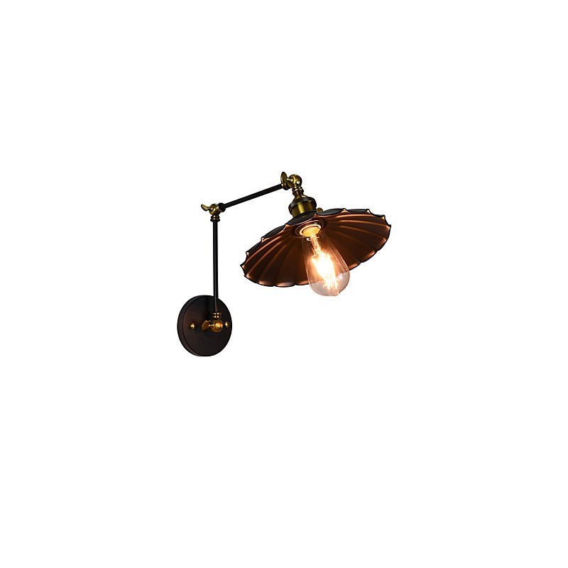 Applique da parete LED rustica classica dipinta, faretto da incasso, E27 4 W, 51 × 24,6 × 23 cm