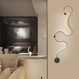 Applique da parete LED moderna in alluminio pitturata 32 W 120 cm