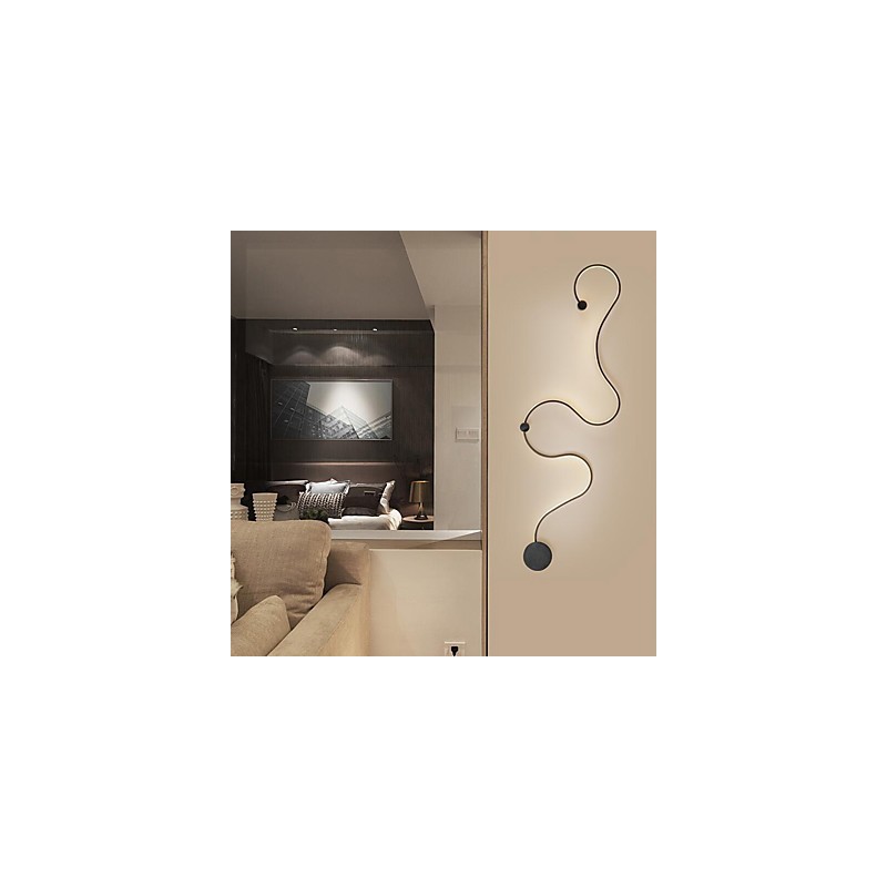 Applique da parete LED moderna in alluminio pitturata 32 W 120 cm