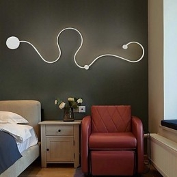 Applique da parete LED moderna in alluminio pitturata 32 W 120 cm
