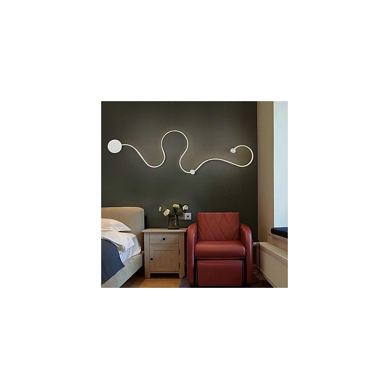 Applique da parete LED moderna in alluminio pitturata 32 W 120 cm