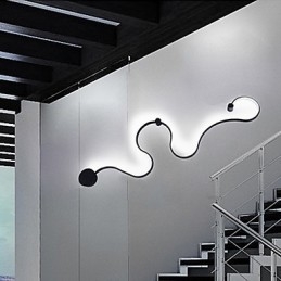 Applique da parete LED moderna in alluminio pitturata 32 W 120 cm