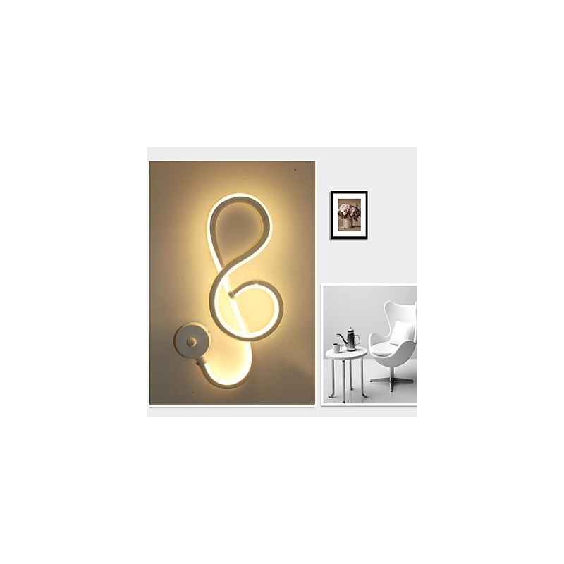 Applique da parete LED moderna creativa per corridoio e camera da letto, 17 x 34 cm, alluminio