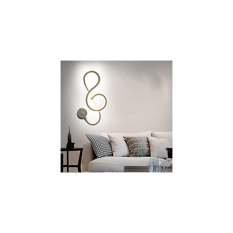 Applique da parete LED moderna creativa per corridoio e camera da letto, 17 x 34 cm, alluminio