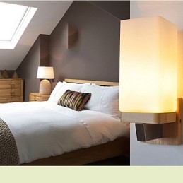 Applique da parete moderna contemporanea uplight in ossido nero E27 60 W
